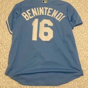Majestic Light Blue Baseball Jersey